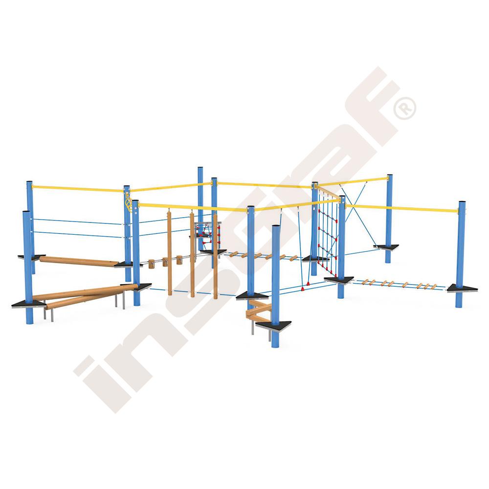 Sada Mini lanový park 2, kovové sloupy