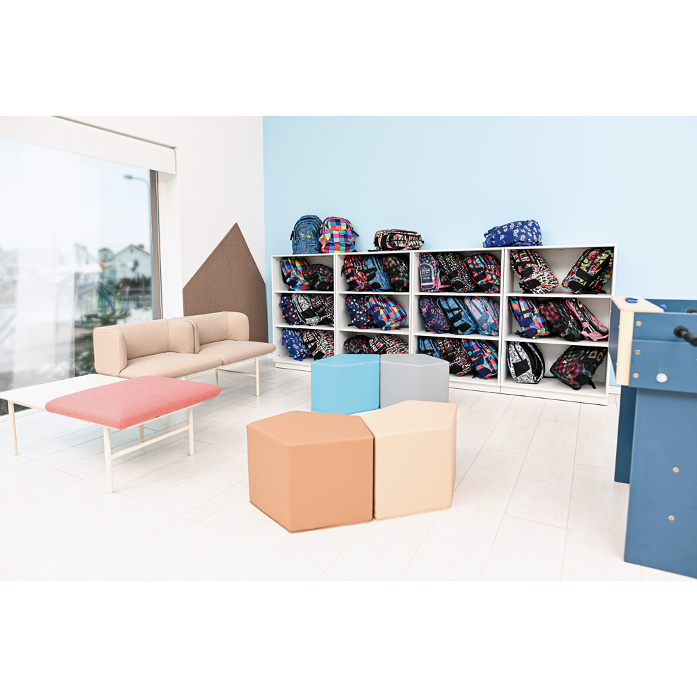 Quadro - skrinka L s 2 policami, biela 