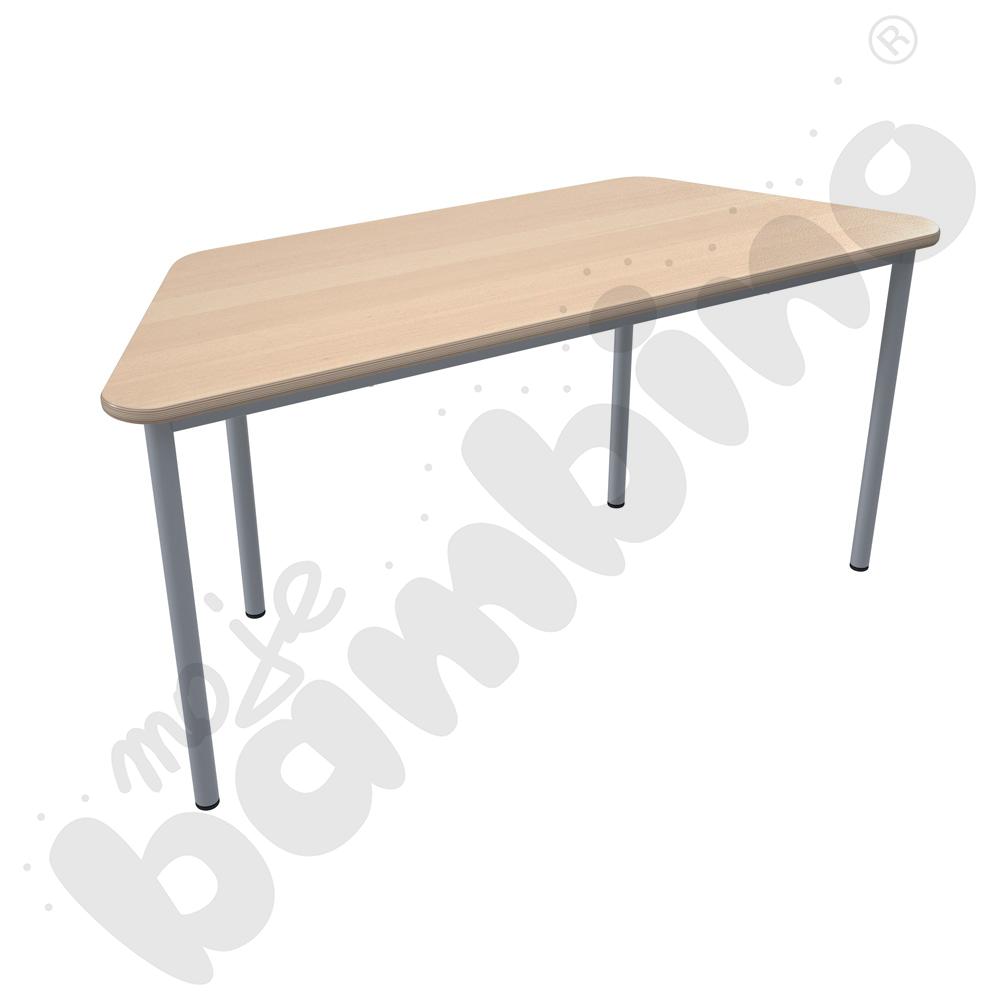 Stół Mila trapezowy 160x70x100x70, blat brzoza, narożniki proste, rozm. 6