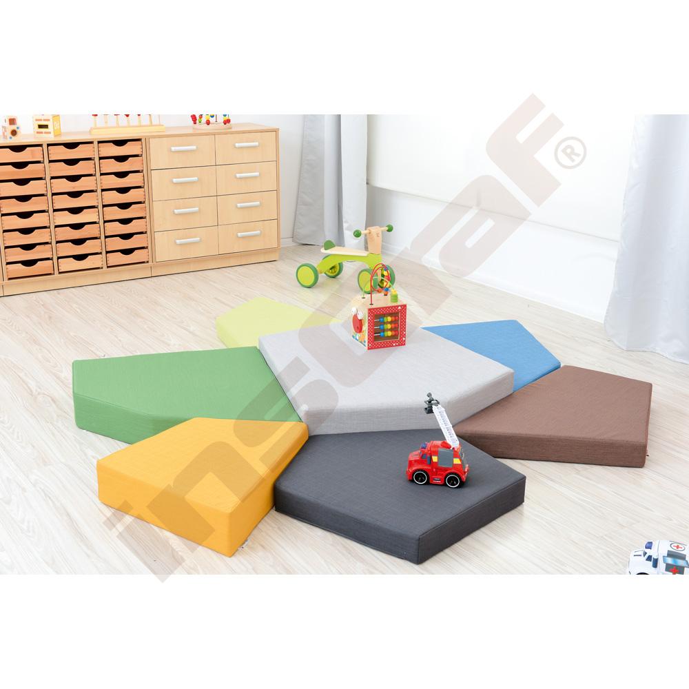 Žíněnka Quadro 1 tmavošedá, výška 10 cm