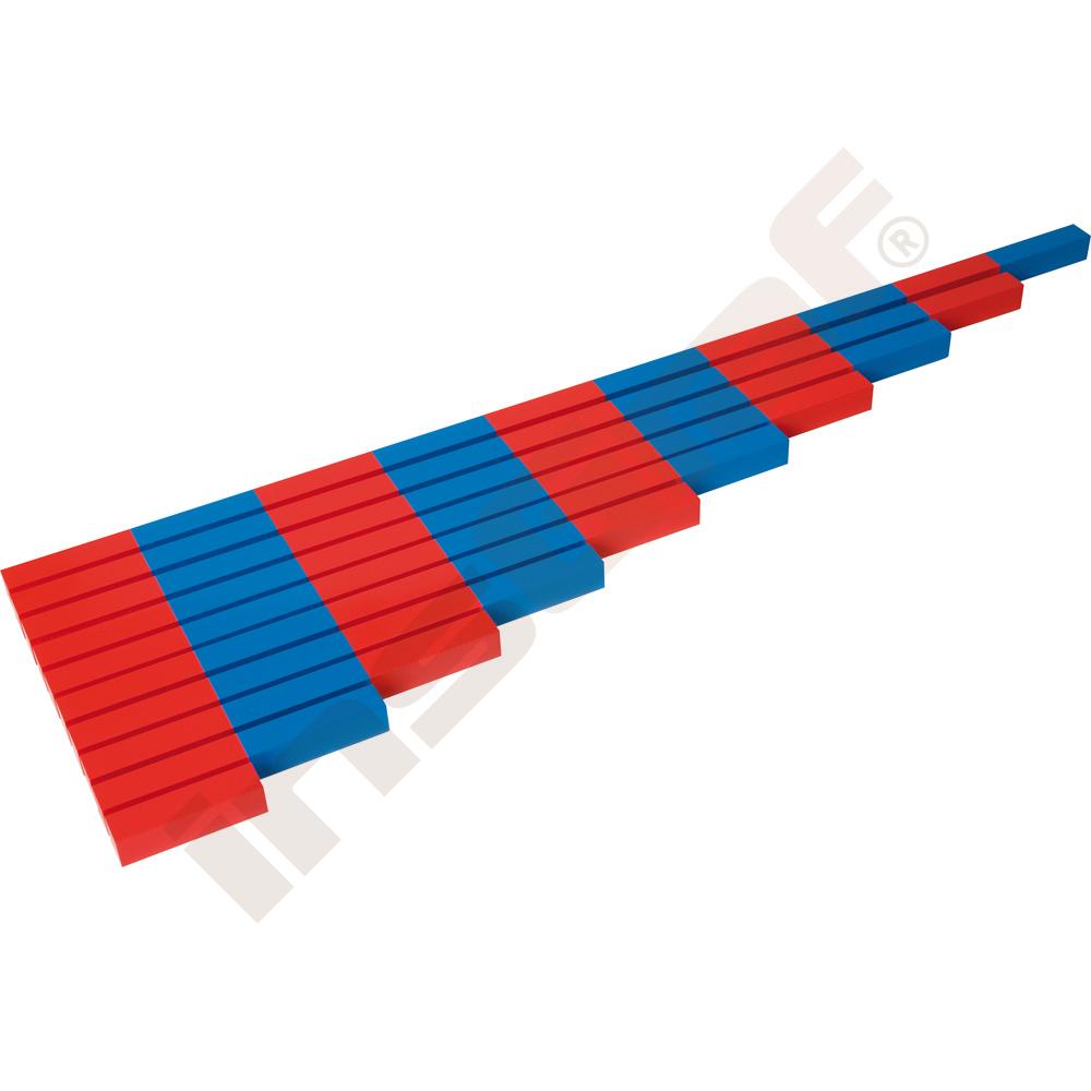 
Montessori Lange Numerische Stangen
