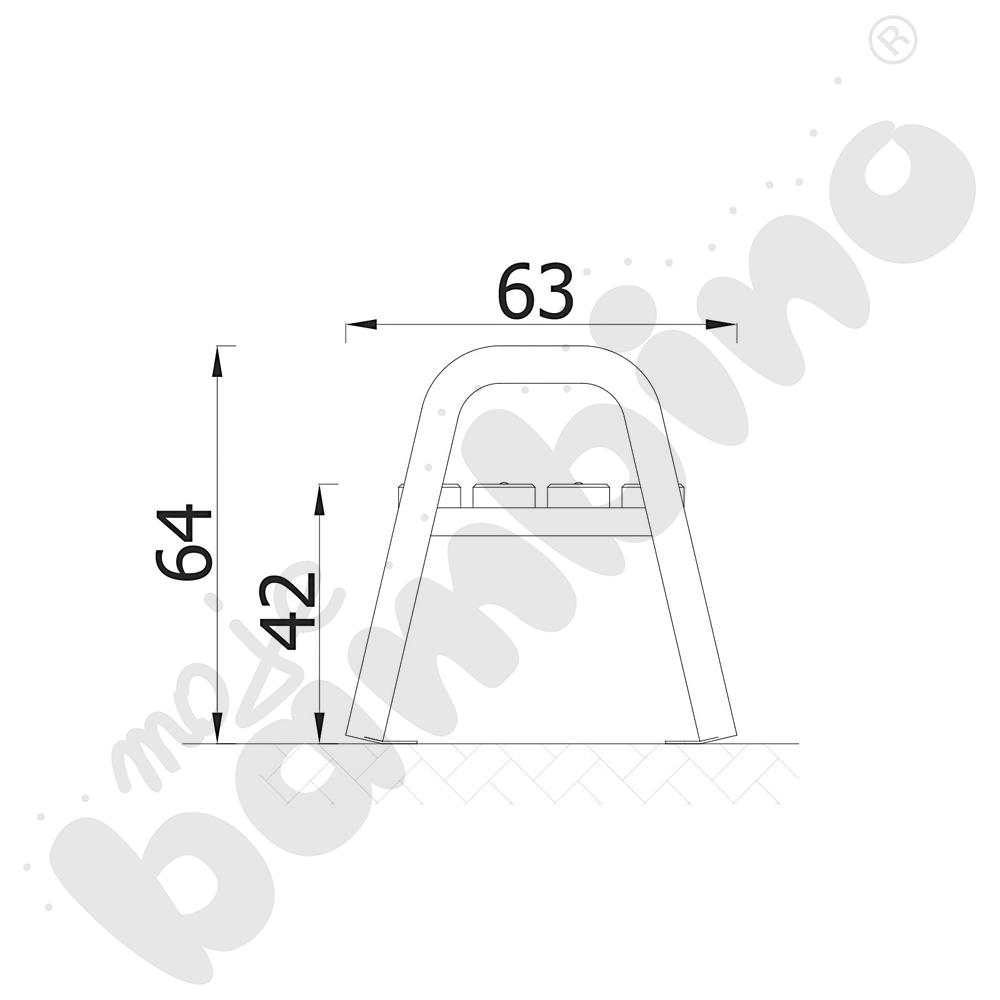 Ławka Spartan, mahoń