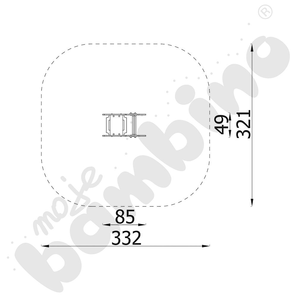 Sprężynowiec Owca na podstawie metalowej