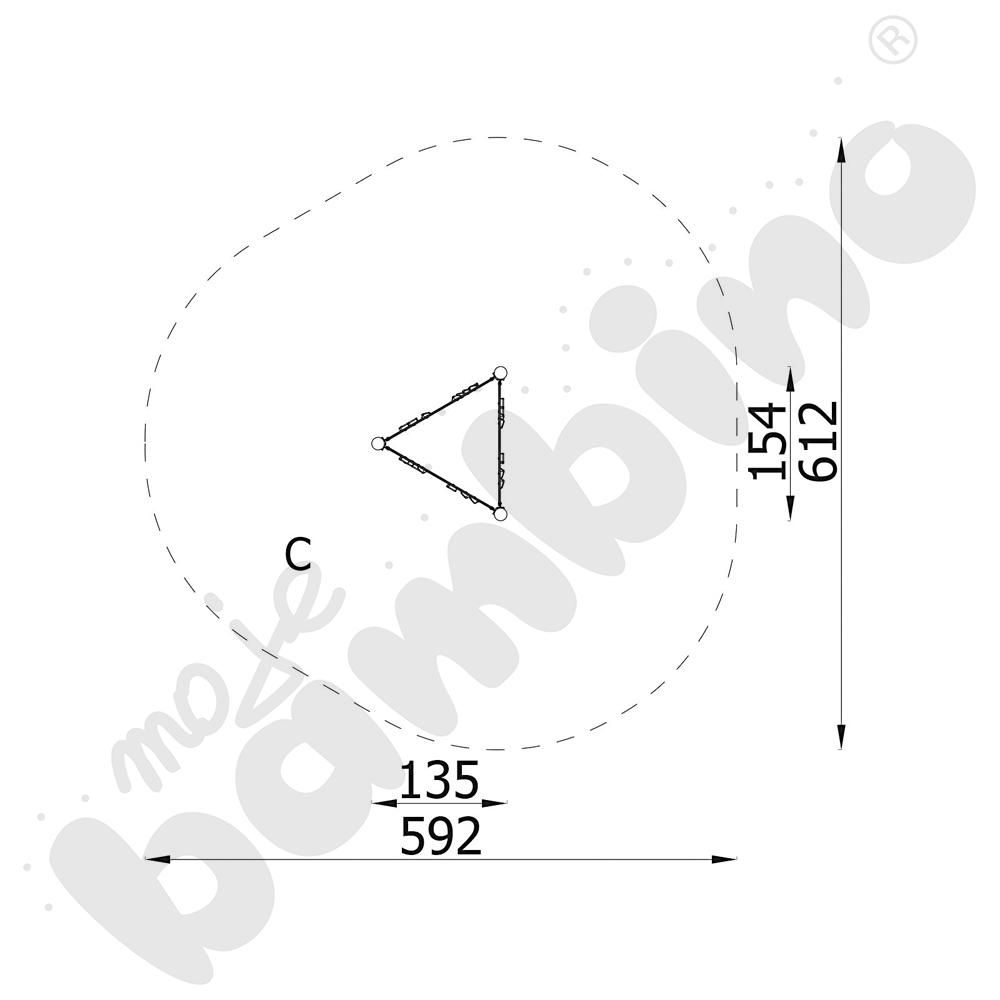 Ścianka wspinaczkowa potrójna