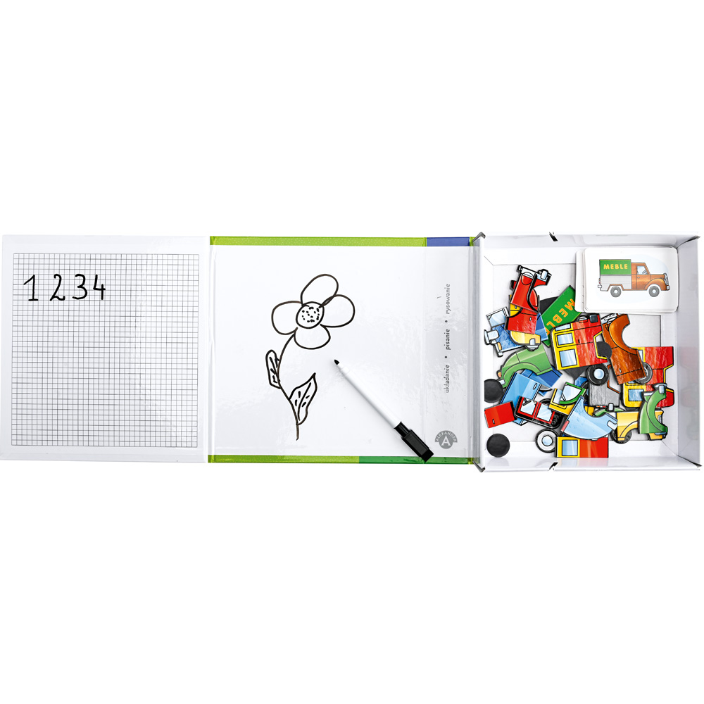 Magnetické puzzle - autá, 51 dielov