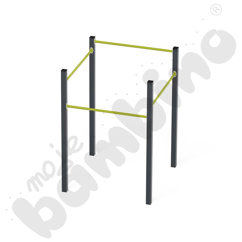 Street workout drążki wysokie Lime