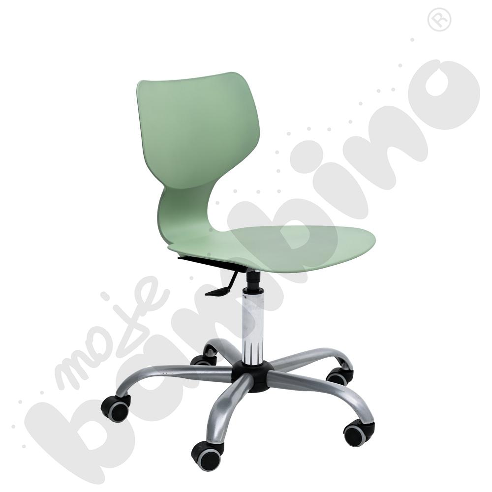 Krzesło Snake obrotowe z reg. wys. oliwkowe