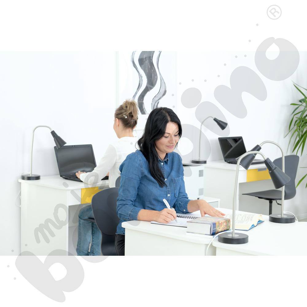 Krzesło Flexi obrotowe z reg.  wys. szare