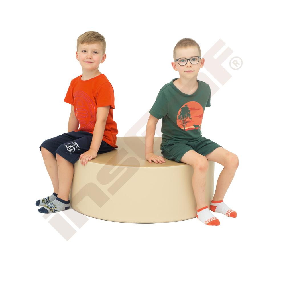Sedák průměr 80 cm nízký - béžový