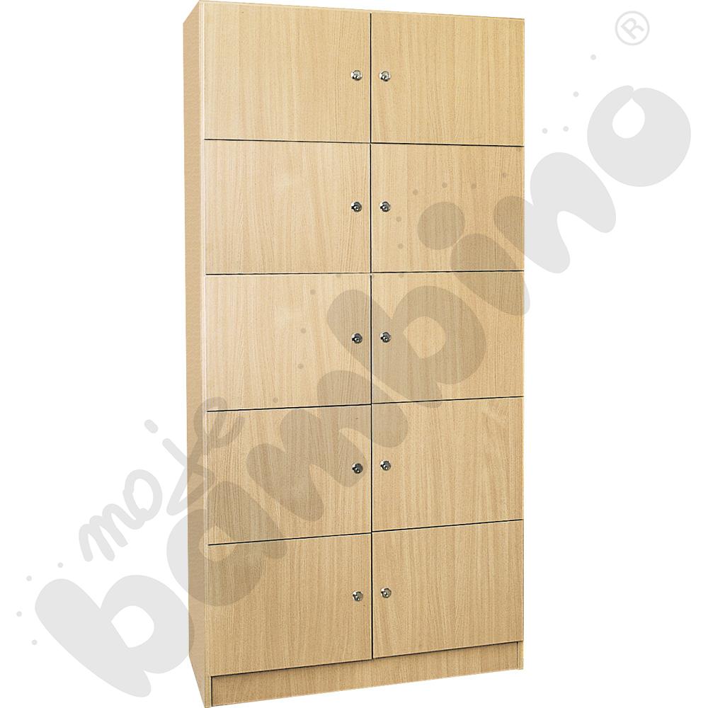 Szafa Expo wysoka z 10 schowkami - klon 375