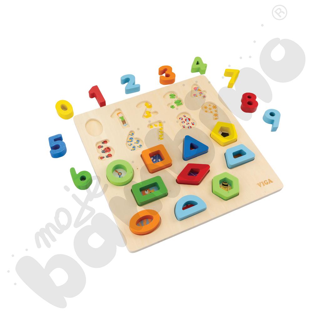 Układanka - liczby i kształty