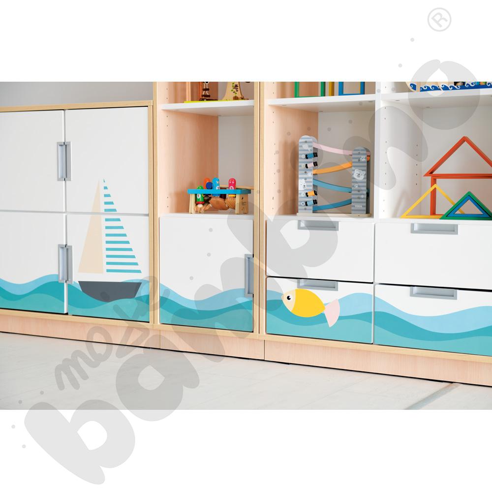 Quadro - zestaw Morze 90 st., cichy domyk, skrzynia klon jasny