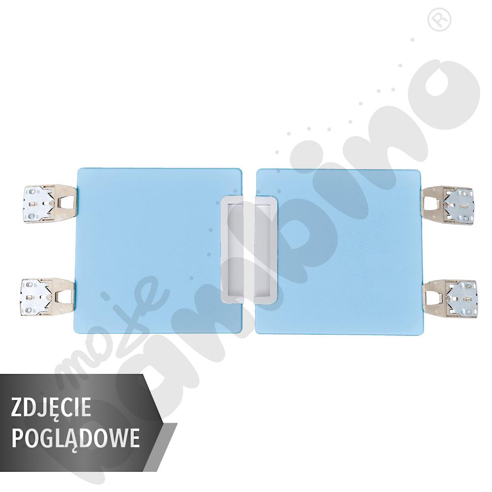 Quadro - drzwiczki do szatni 90 st., cichy domyk -  błękitne