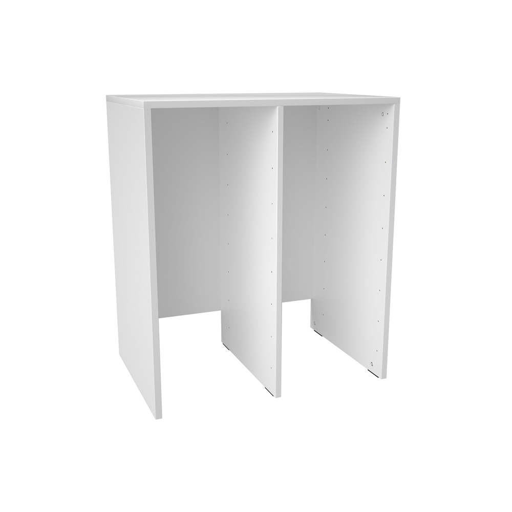 Skrinka Grande M na plastové boxy - 2 moduky - biela
