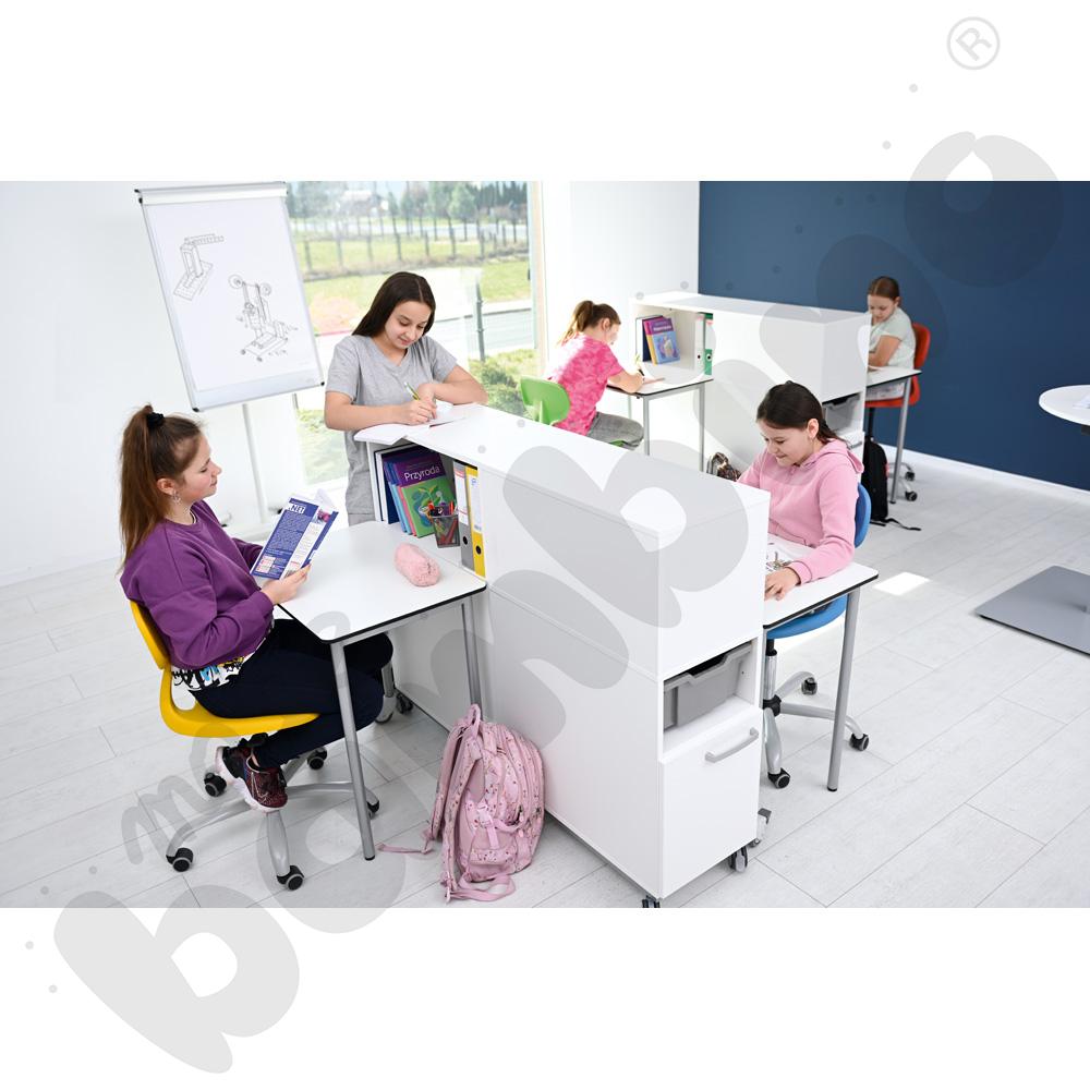 Krzesło Colores obrotowe na kółkach z reg.  wys. żółte