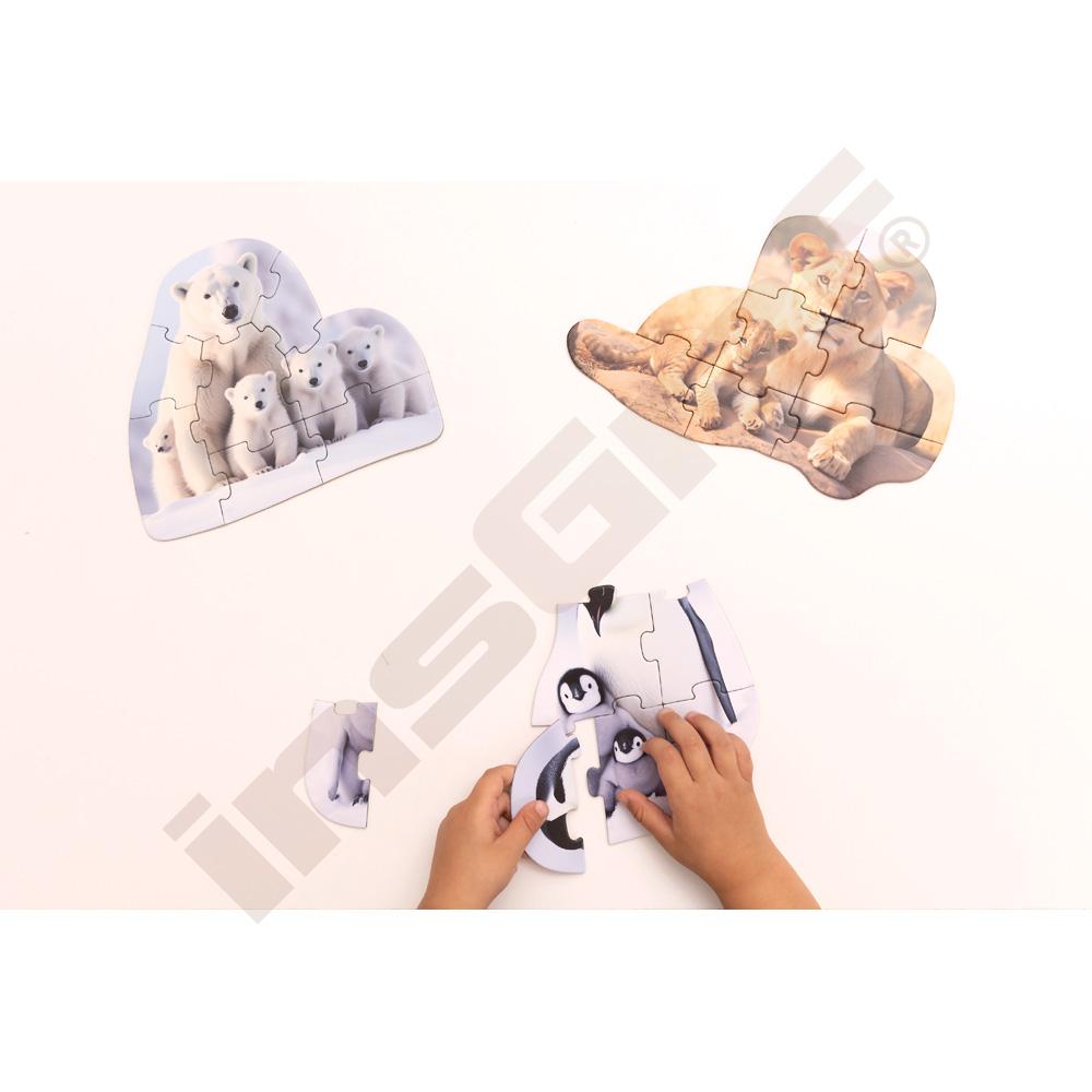 Maxi puzzle - zvířátka a jejich mláďata