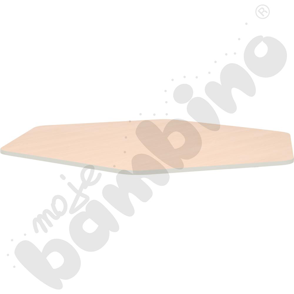 Blat Quadro klon jasny sześciokątny, szare obrzeże