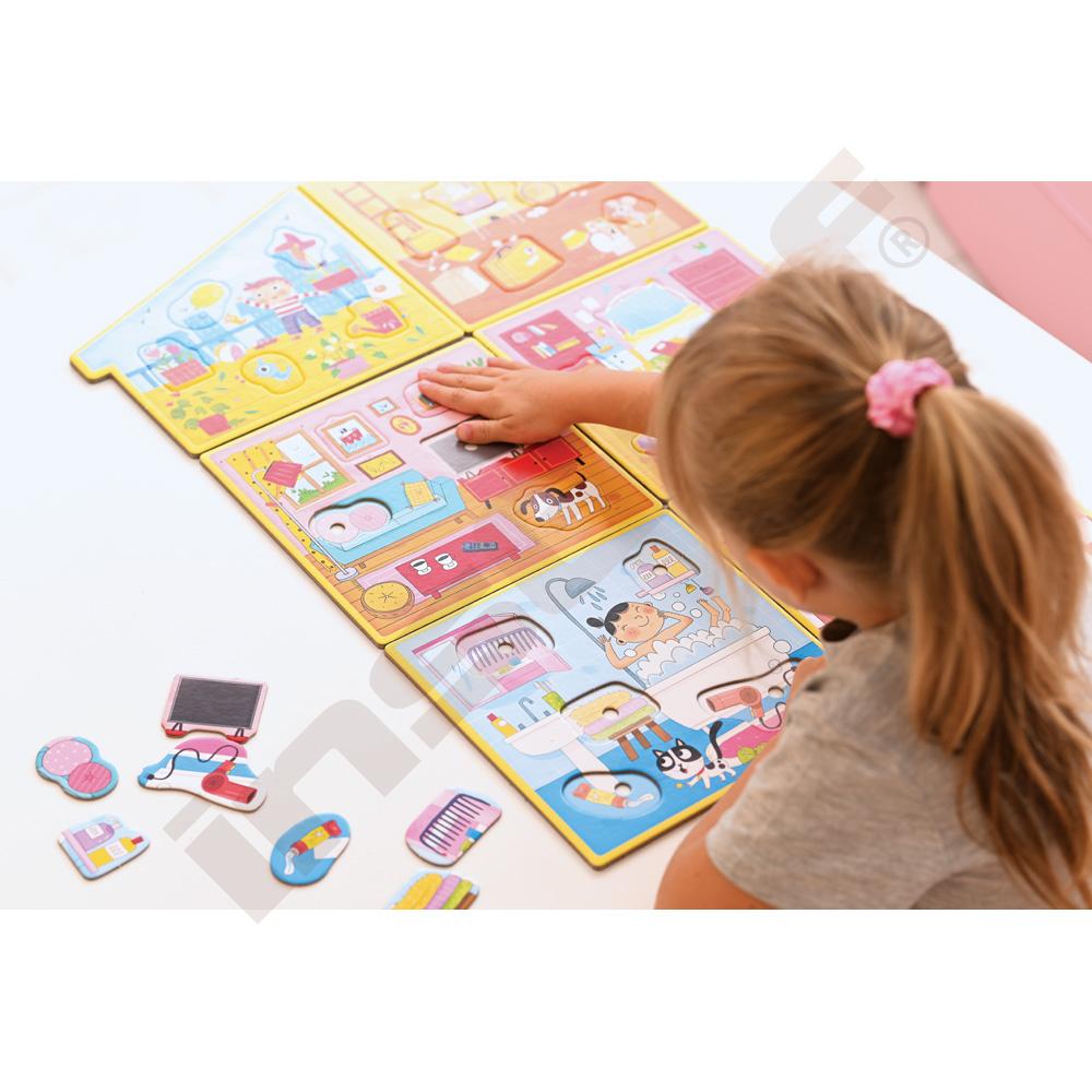 Obrovský dom - Montessori puzzle