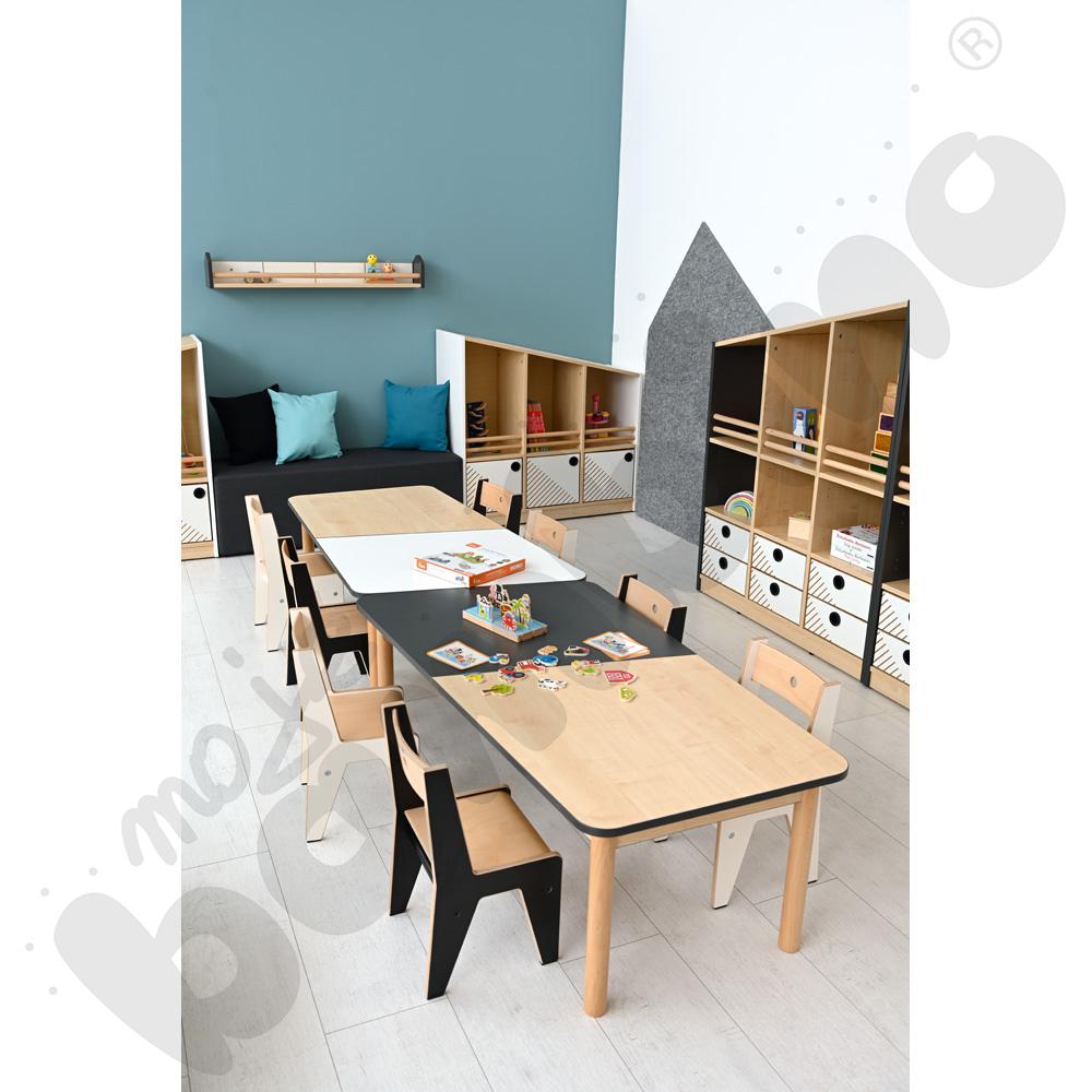 Blat stołu FLO szer. 131 cm biało-klonowy