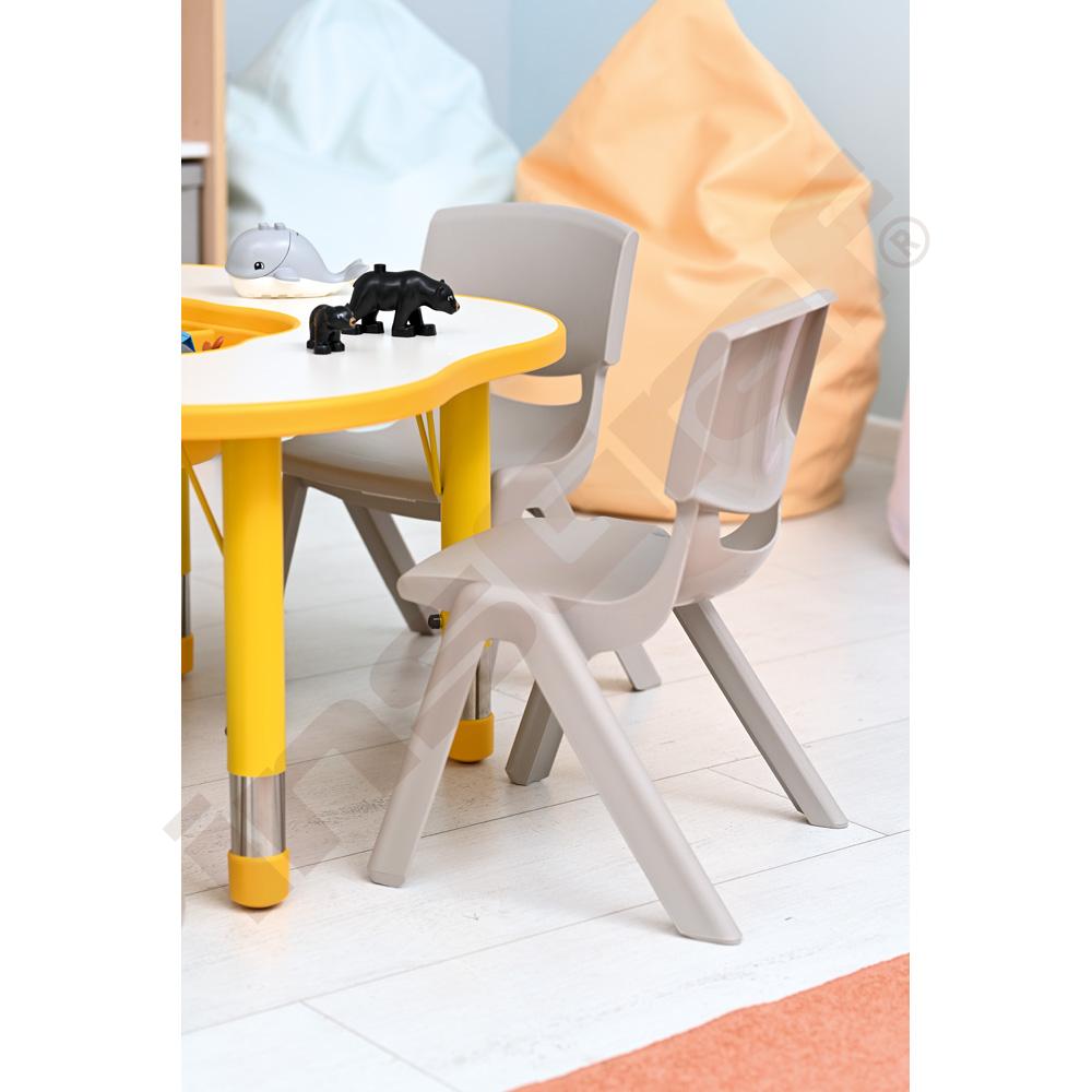 Židle Dumi, vel. 2 - výška 31 cm - ke stolům 53 cm - šedobéžová