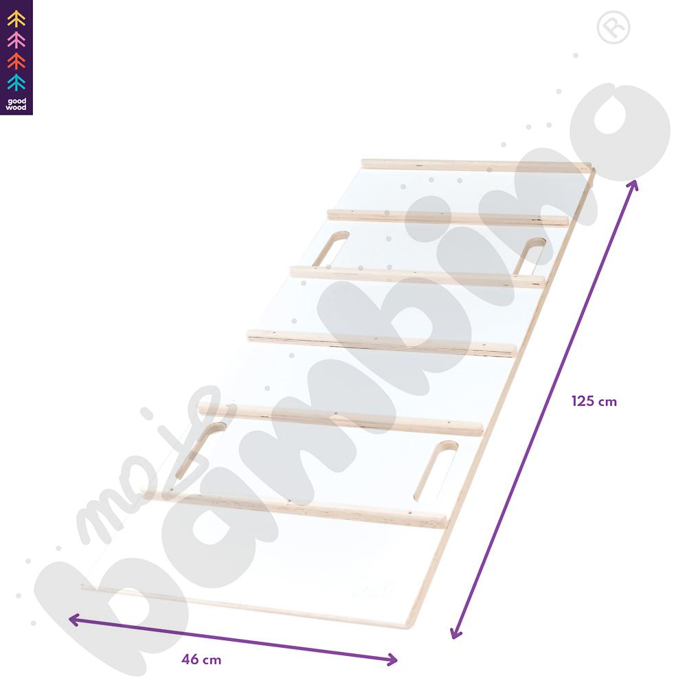 Drewniana drabinka Good Wood - biała - MED