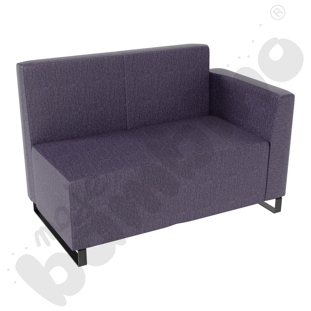 Sofa Universum 2-os. wys. 82 cm, bok niski prawy, tkanina RO16