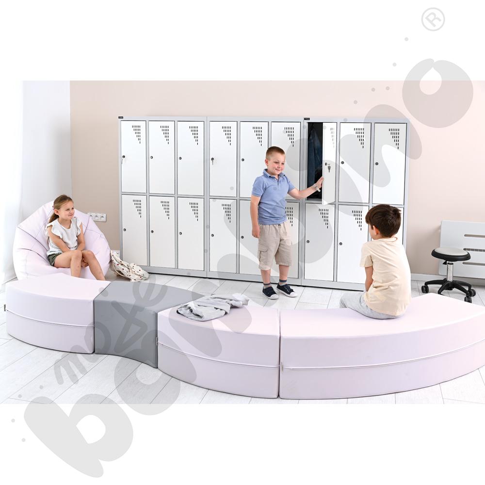 Siedzisko Paolo długie, jasnofioletowy pastel