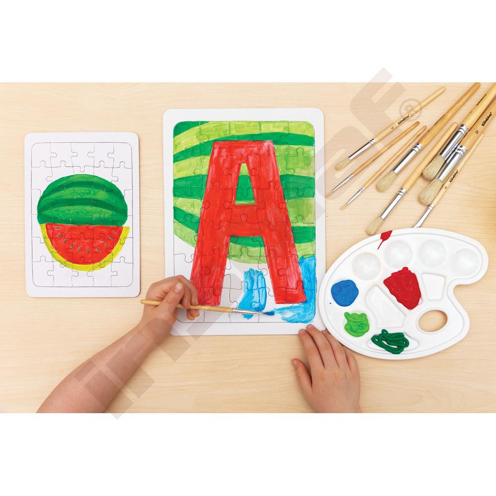 Biele puzzle A5