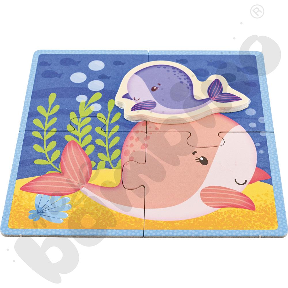 Mama i potomstwo - puzzle Montessori