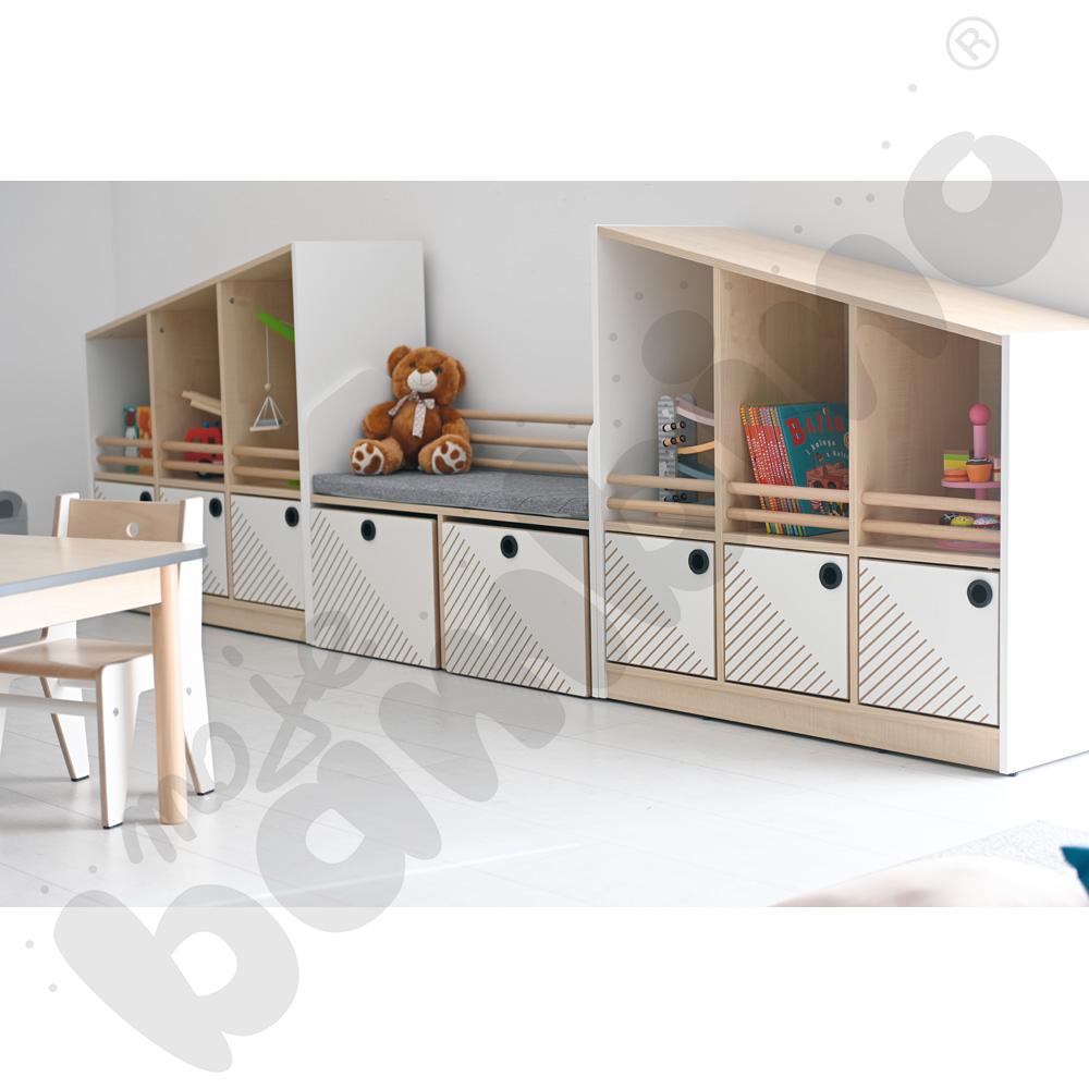 Szafka niska FLO lewa biała