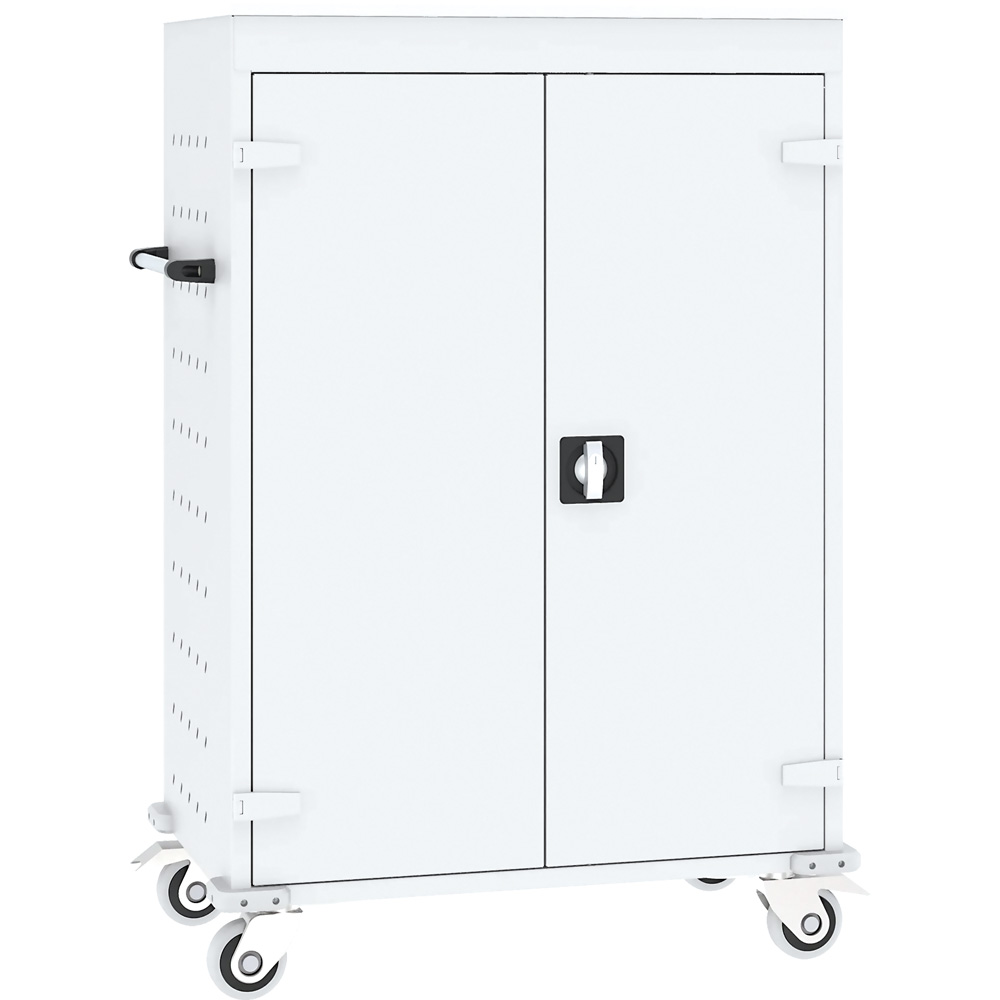 Wózek na 16 laptopów i akcesoria, jasnoszary