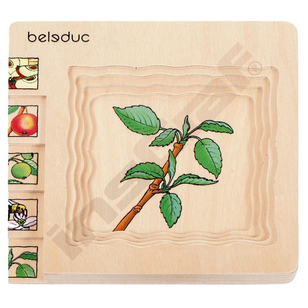 Edukační vícevrstvé puzzle - jablko