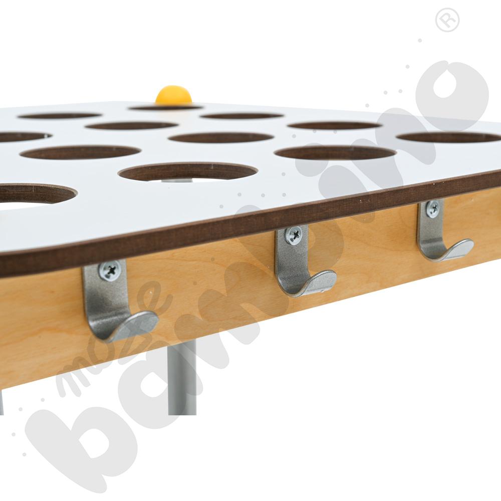 Mały stolik na kubeczki 16 szt. - blat szary