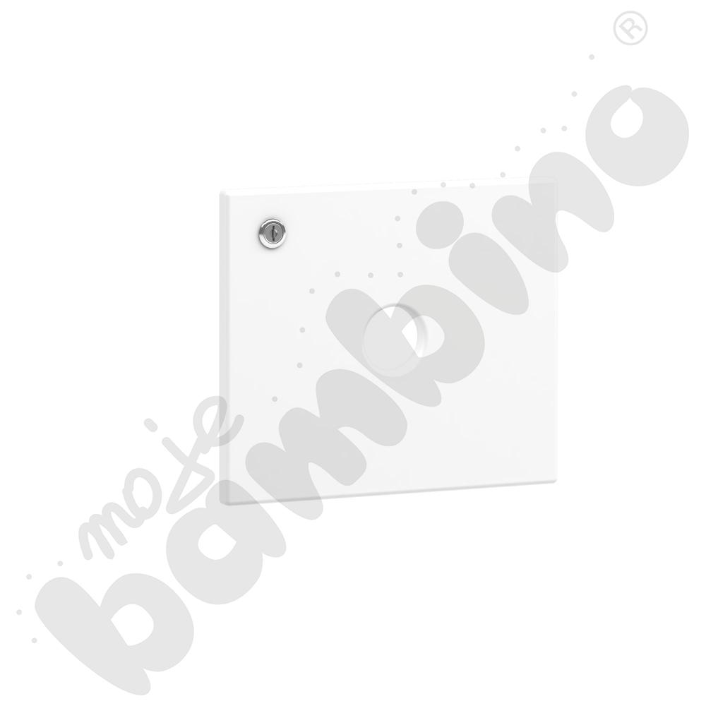 Drzwiczki i szuflada Feria białe lakierowane