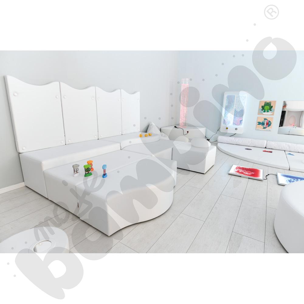 Pufa fala biała, wys. 35,5 cm