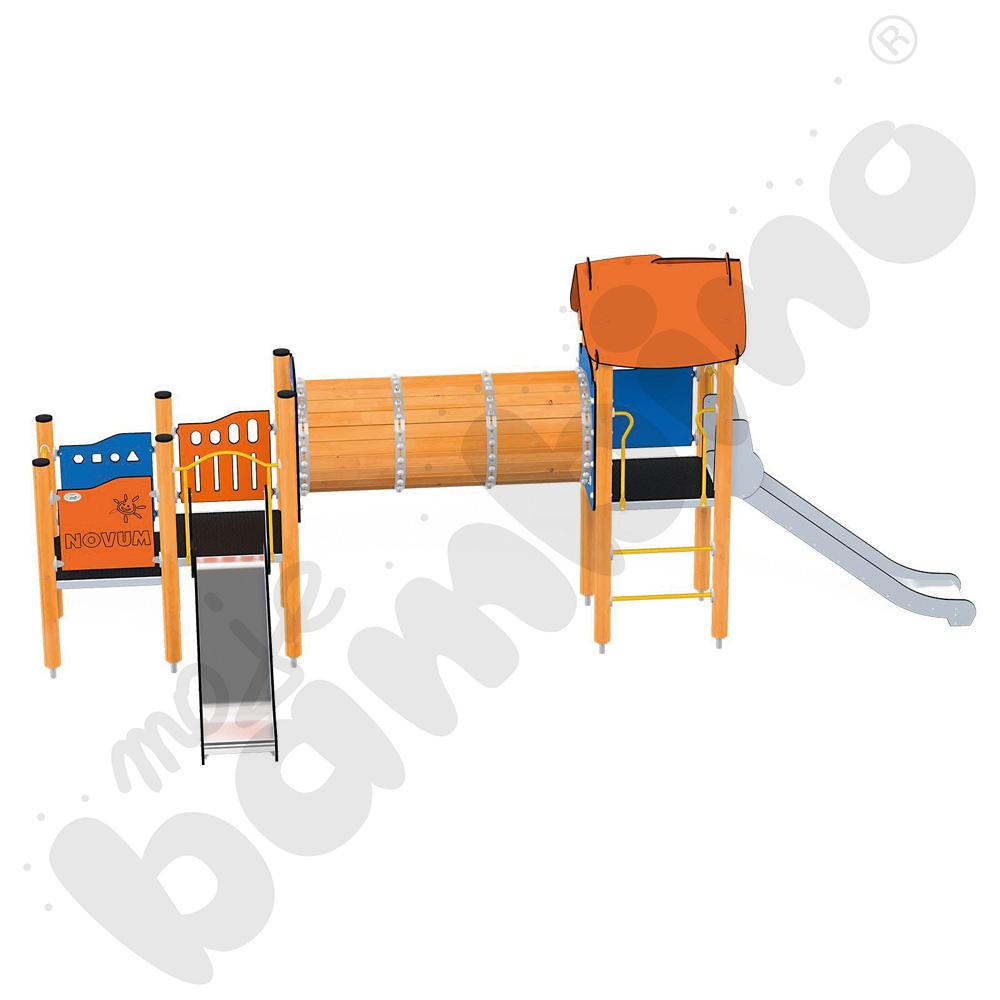 Orbis - wieża 14, drewniane słupy