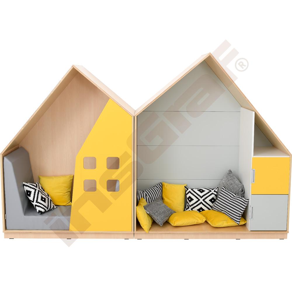 Quadro - Sestava 160, 90˚, korpusy světlý javor