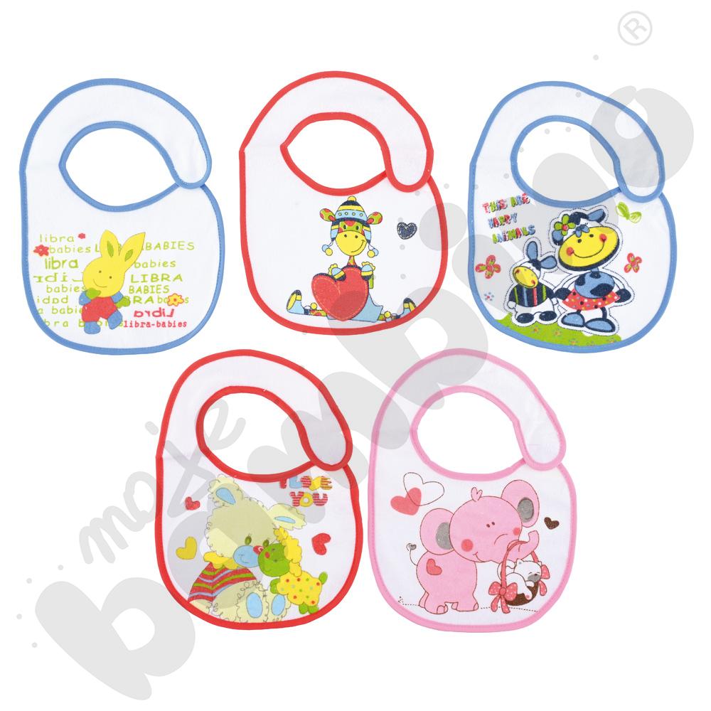 Śliniak z ceratką, mix wzorów