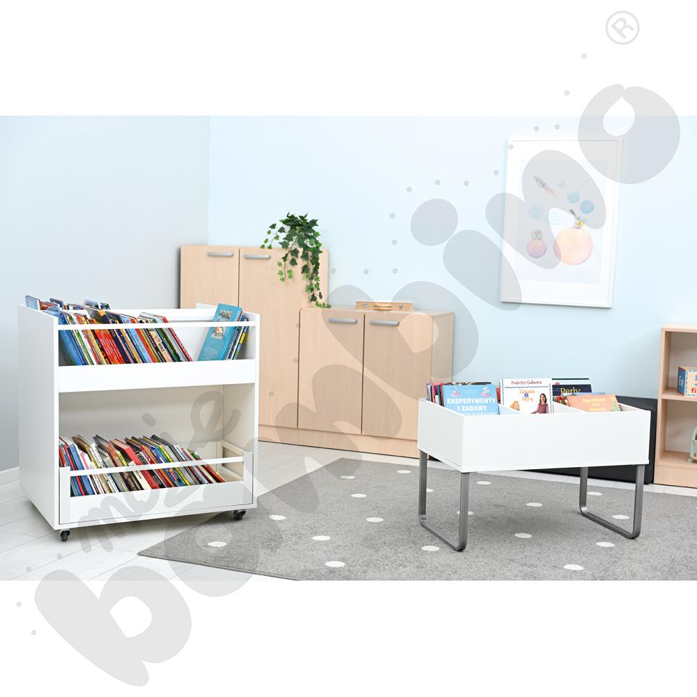 Biblioteczka stojąca Grande, wys. 55  - biała