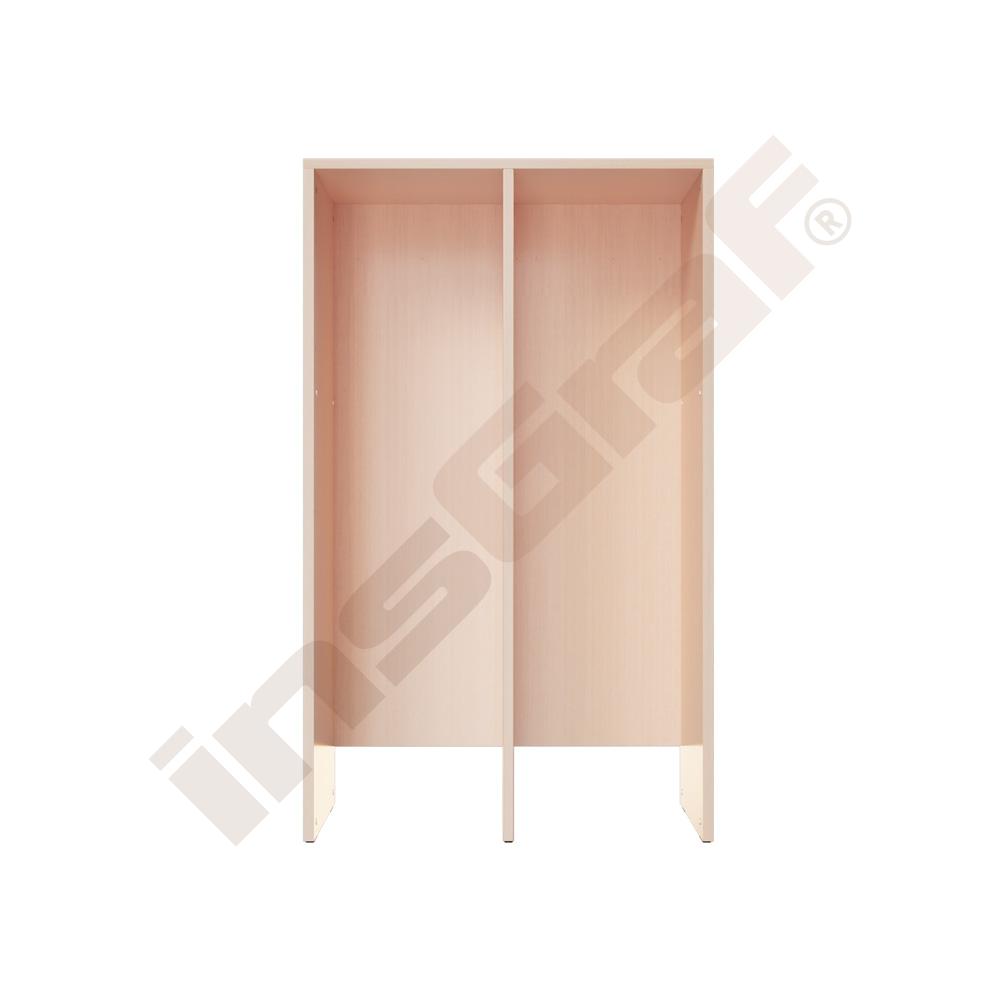 Skrinka Grande L na plastové boxy - 2 moduly - javor 