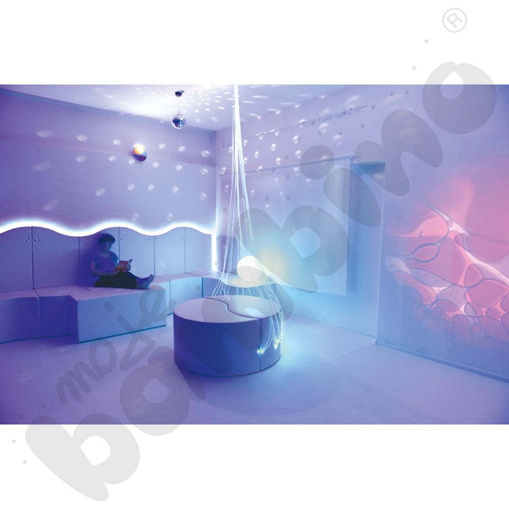 Pufa fala biała, wys. 55,5 cm