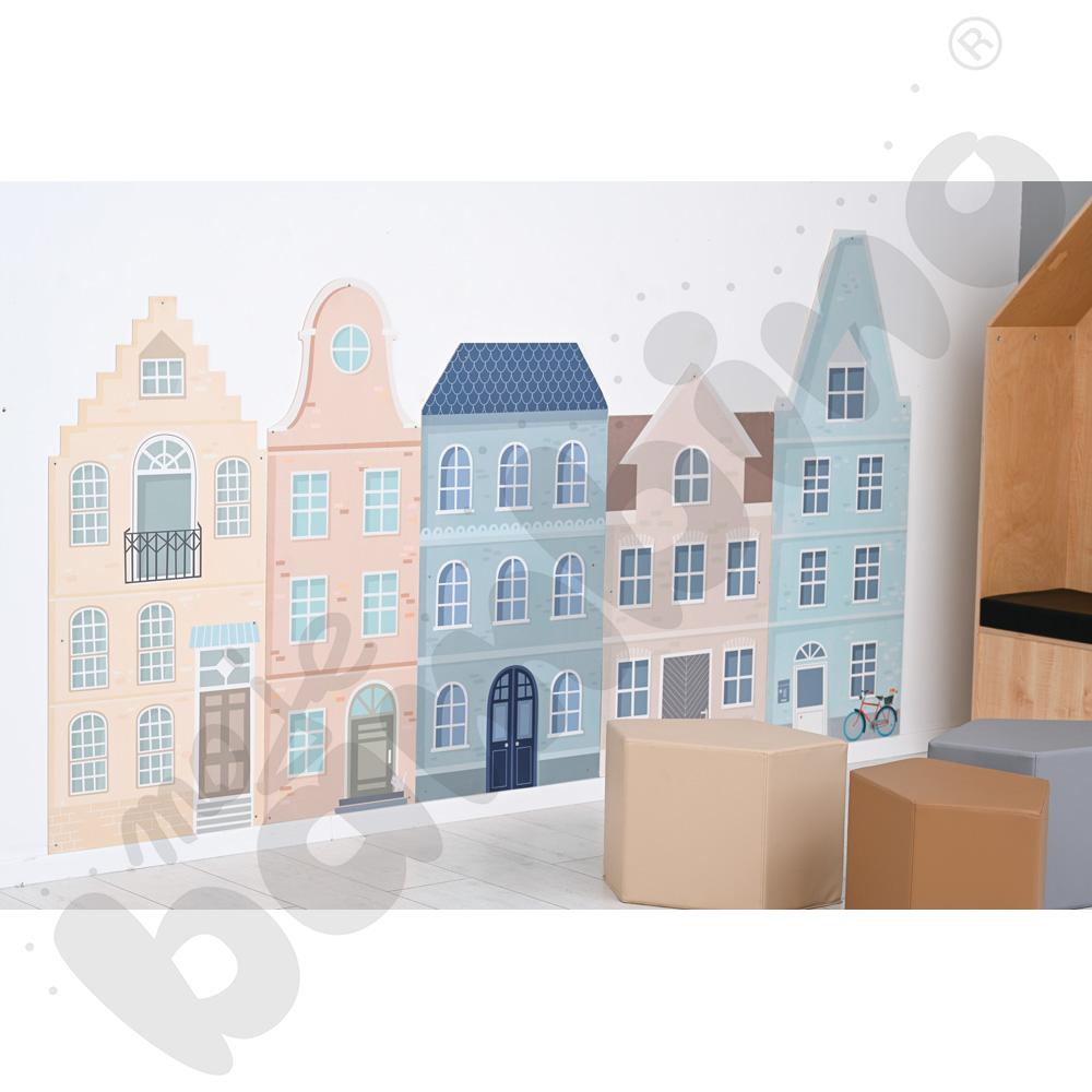 Panel ścienny - dom, ceglasty