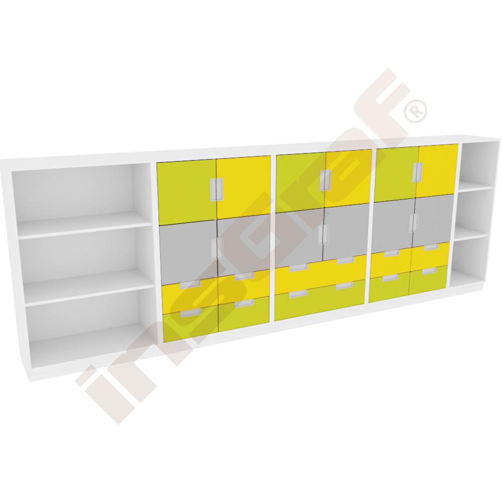 
Möbelsatz Quadro 78W-180°, weiß

