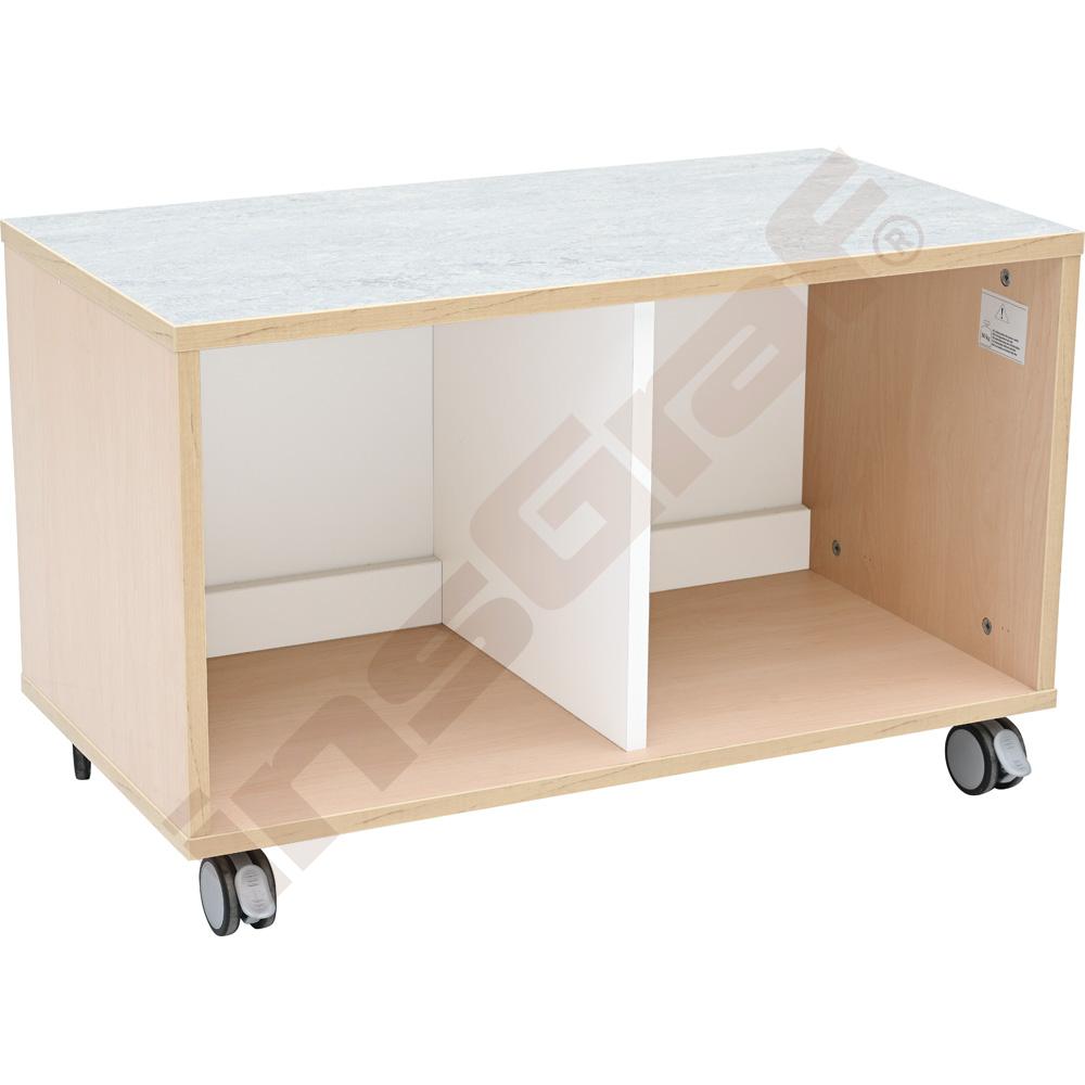 Quadro - tichá skříňka S na 4 zásuvky, s kolečky