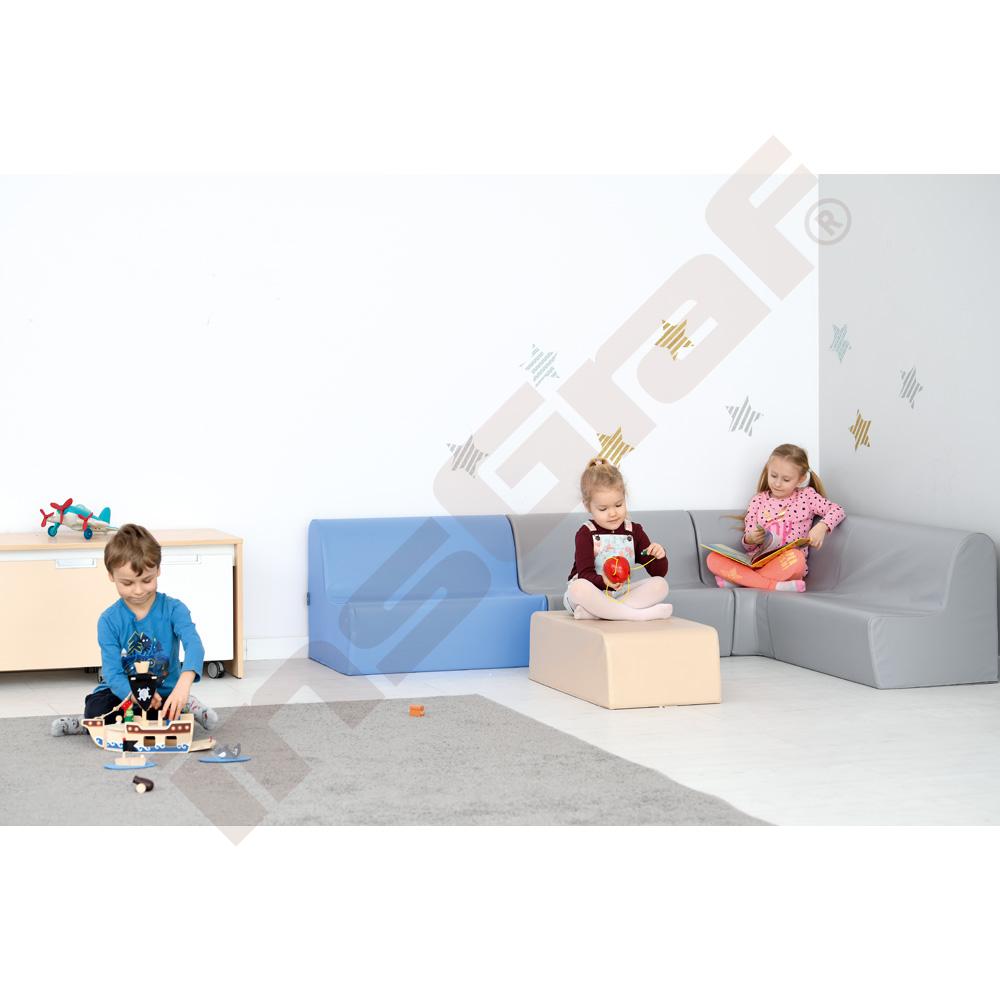Klassik Sitzbank, SH 20 cm, hellblau