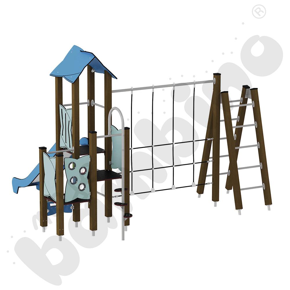 Zestaw Urbi 7, słupy drewniane B