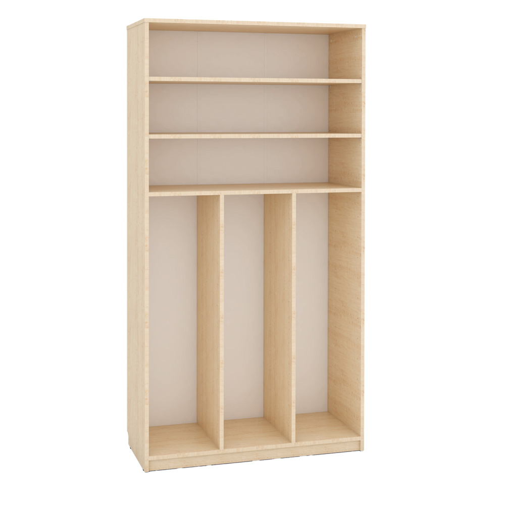 Skrinka Feria na úložné boxy, vysoká, svetlý javor