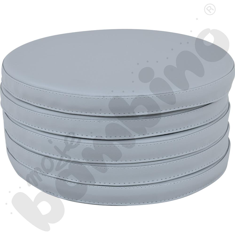 Poduszki okrągłe 5 szt. szare