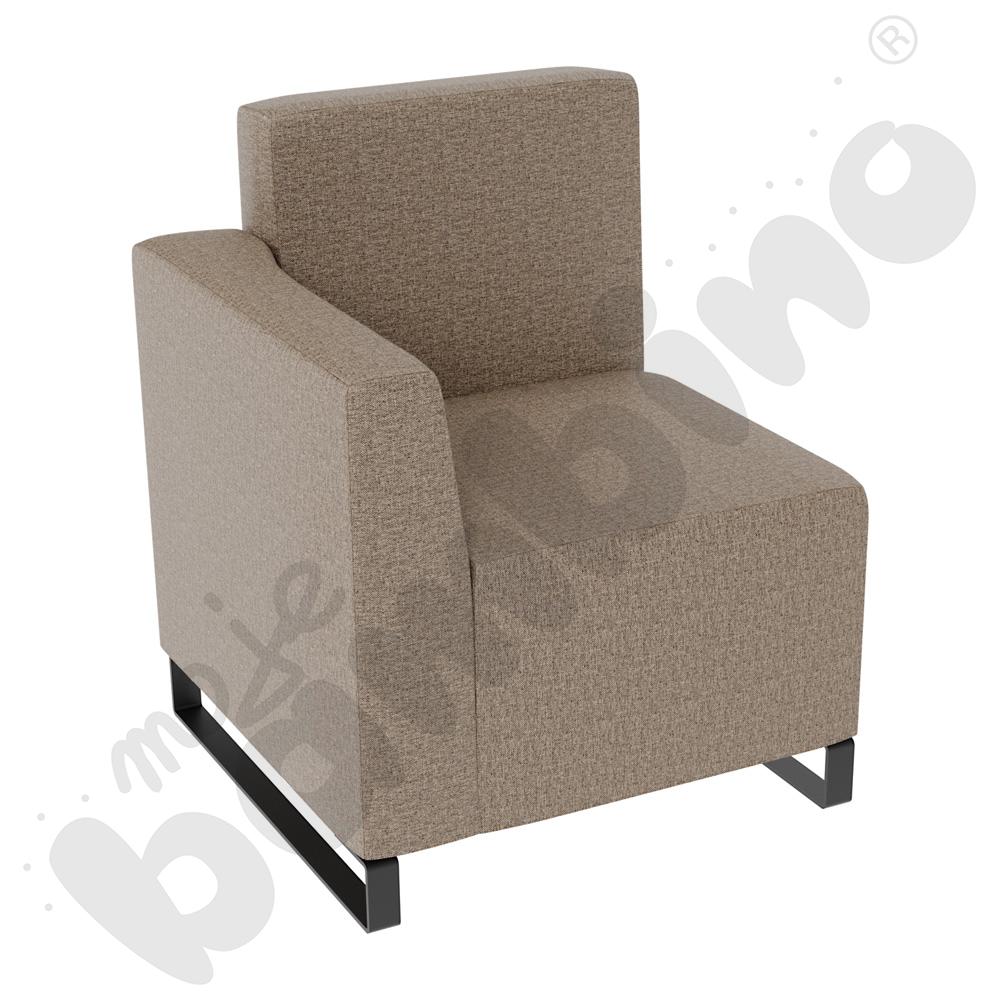 Fotel Universum wys. 82 cm, bok niski lewy, tkanina RO36