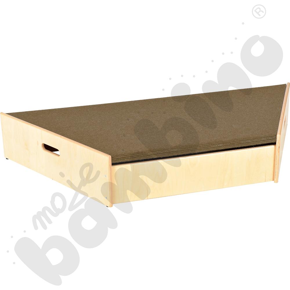 Podest trapezowy, wys. 20 cm - jasnobrązowy